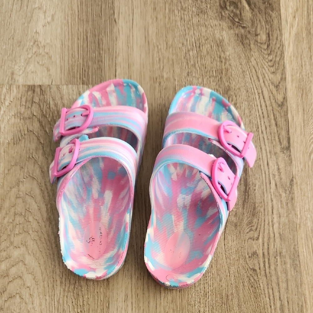 Pink And Blue Kids Sandals